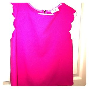 Preppy Hot Pink Blouse